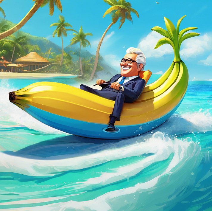 I ask Chat GPT to draw me a cartoon of Trump “on the BOW” of a banana boat and it made Ed McMan...